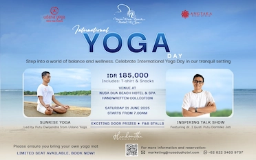 Celebrating International Yoga Day with Nusa Dua Beach Hotel & Spa – Handwritten Collection