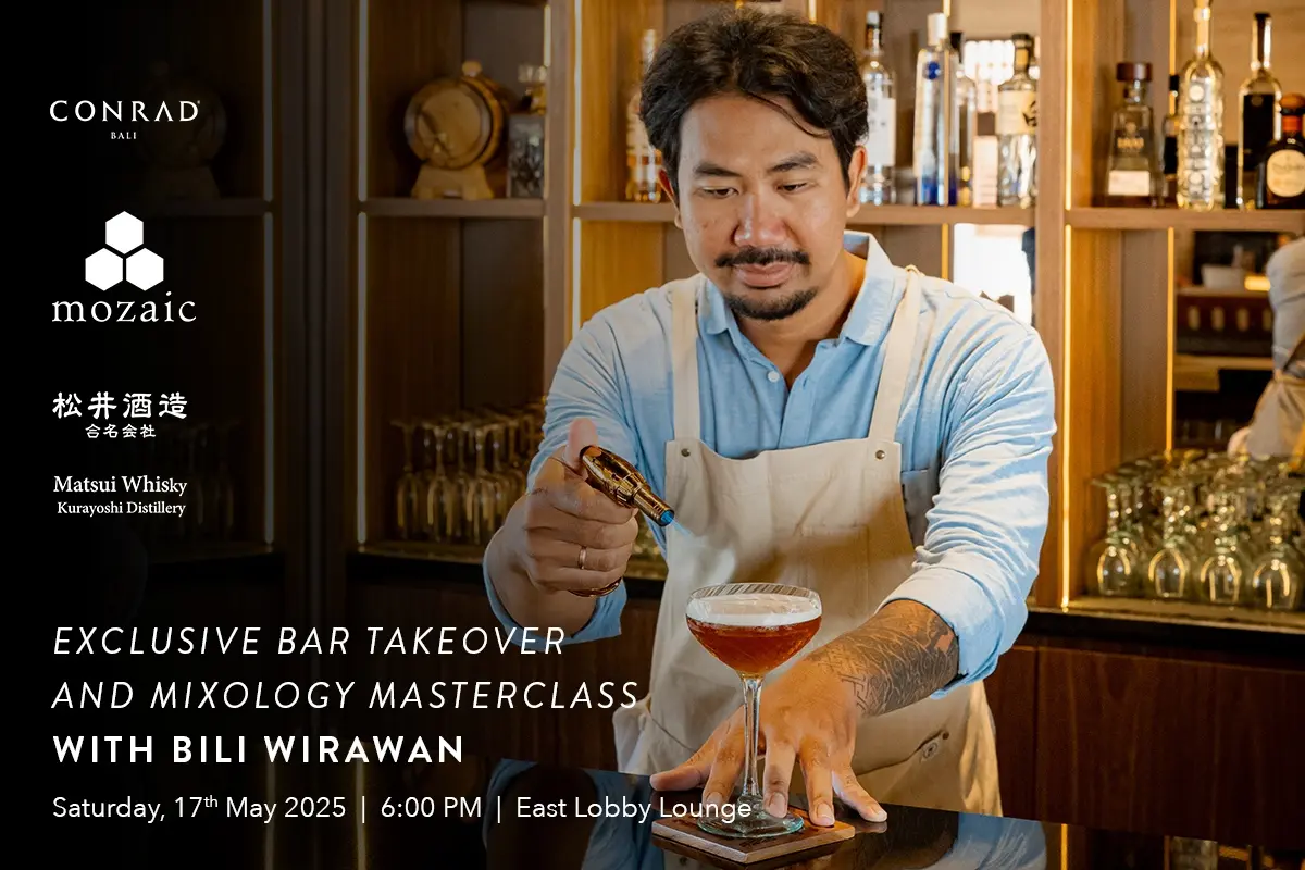 Mixology Masterclass & Exclusive Bar Takeover with Bili Wirawan