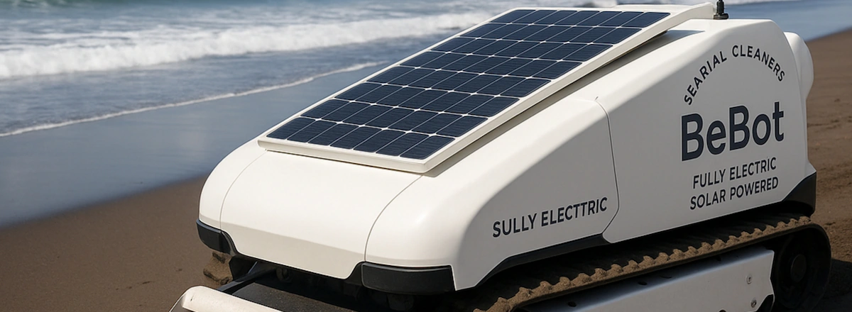 Robot Cleaner Set to Help Clean Bali Beach Waste HERO