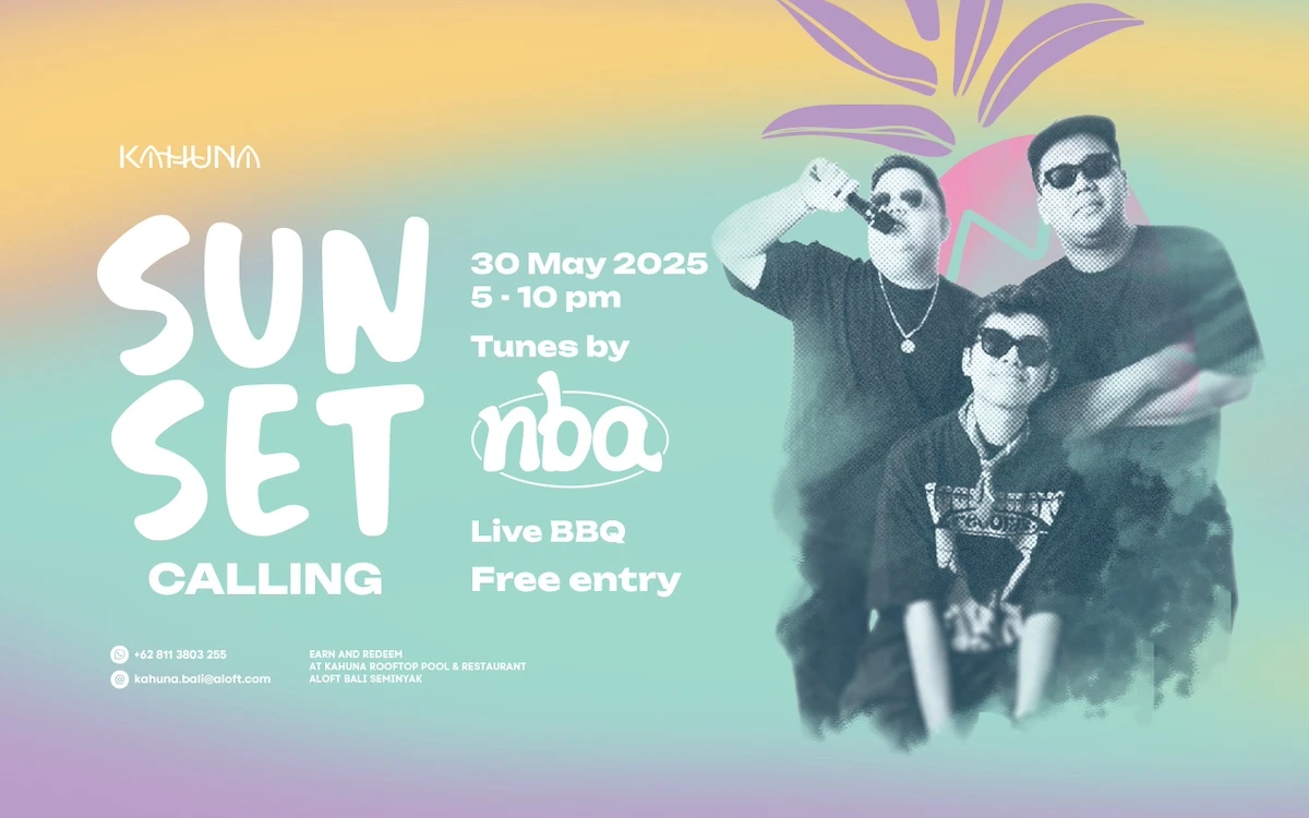 Kahuna Rooftop Pool & Bar Presents Sunset calling feat NBA