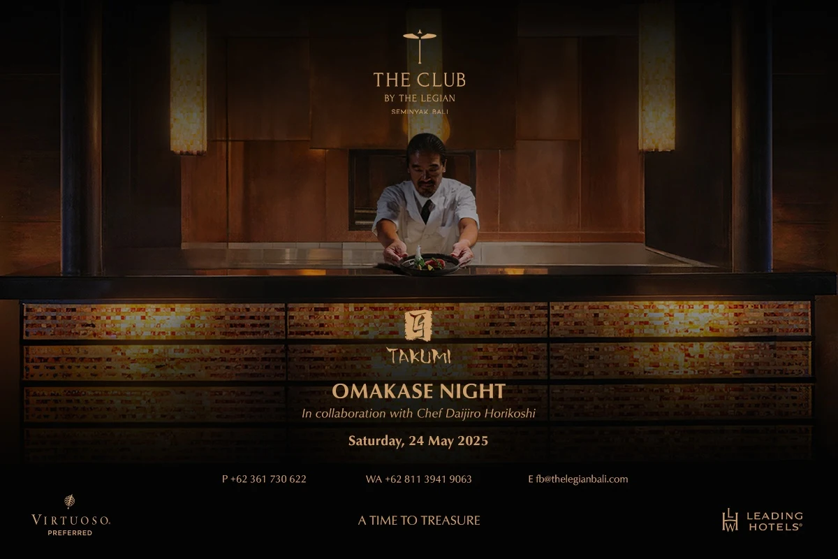 The Club by The Legian Seminyak x Chef Daijiro Horikoshi from Takumi
