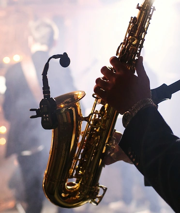 Saxophone Play Closeup