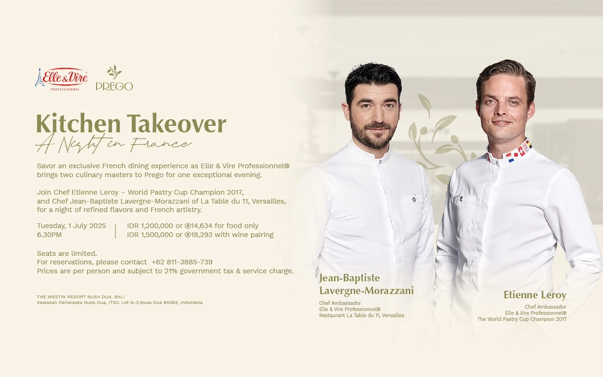 Kitchen Takeover A Night in France at The Westin Resort Nusa Dua, Bali
