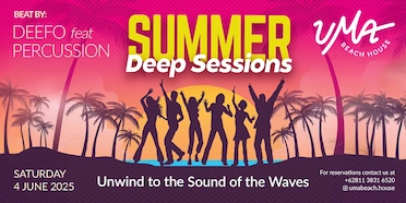 Summer Deep Sessions at Uma Beach House