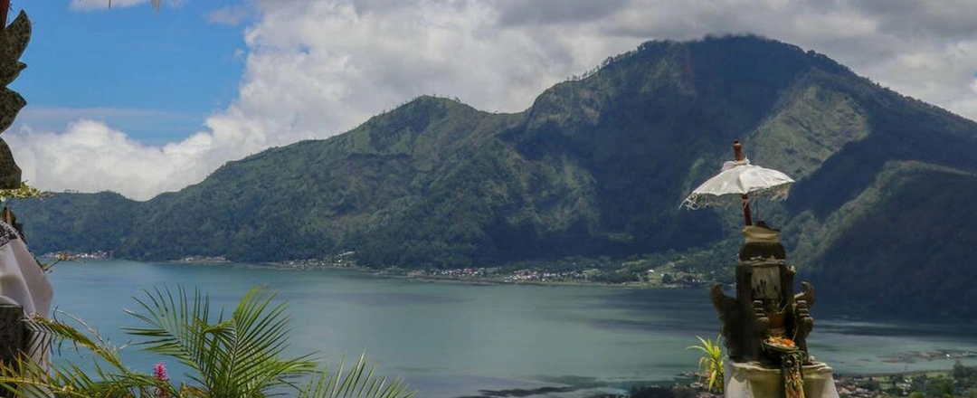 A 'Pelinggih' Shrine Overlooking Lake Batur