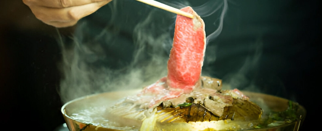 Man Cooking Korean Style BBQ