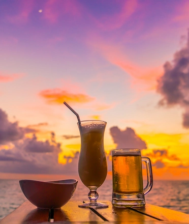 Cocktails With Sunset View Restaurant