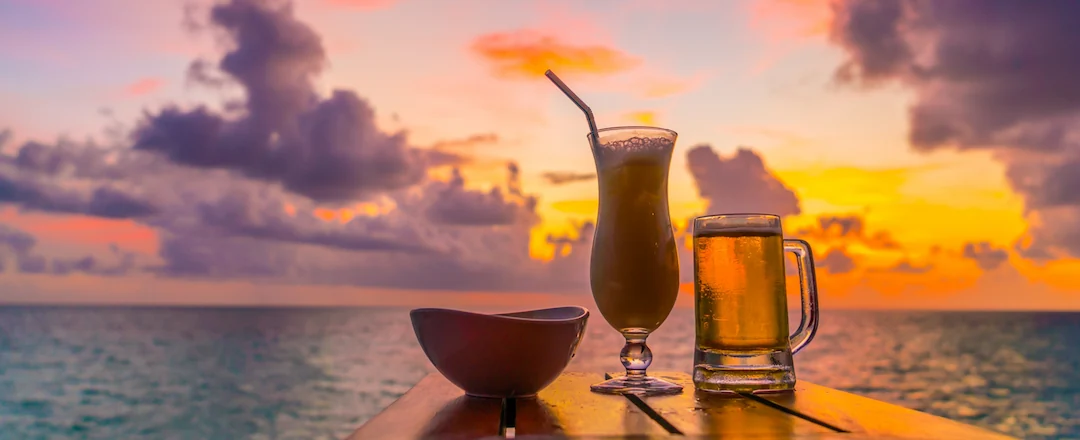 Cocktails With Sunset View Restaurant