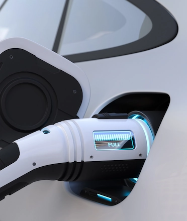 Electric Car Charging Illustration