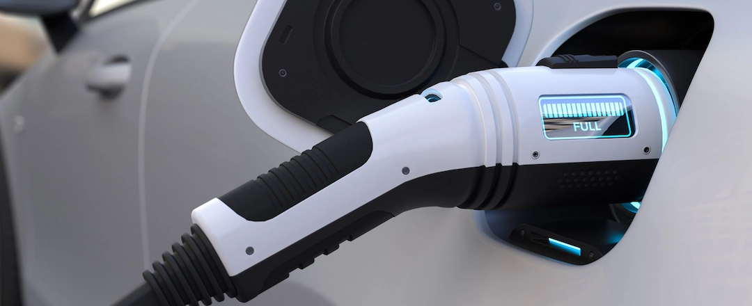 Electric Car Charging Illustration