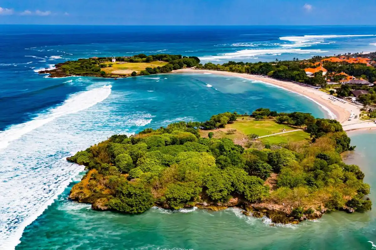 Aerial View Peninsula Island