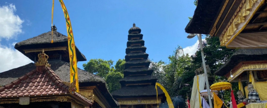 Hindu Ceremony at Pura Pucak Tedung