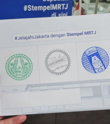 MRT stamp Jakarta