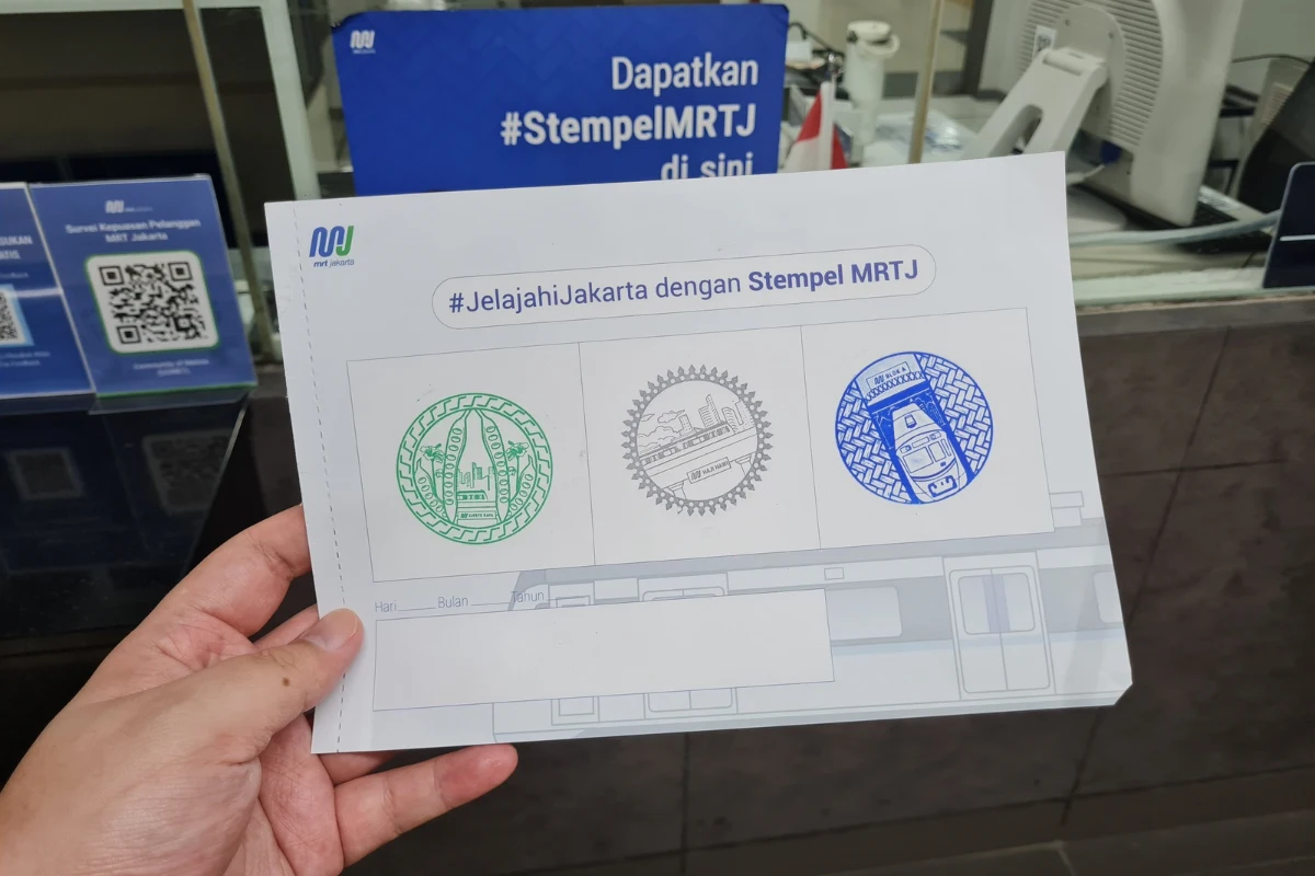 MRT stamp Jakarta