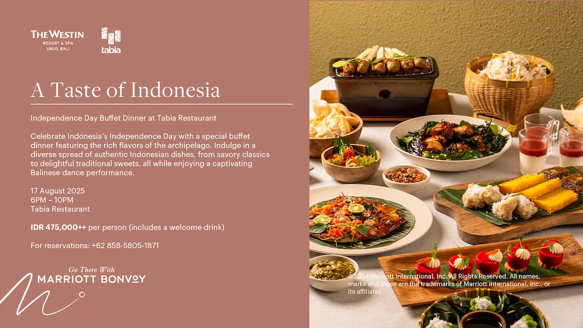 A Taste of Indonesia: The Westin Resort & Spa Ubud, Bali Celebrates the Nation’s 80th Independence Day