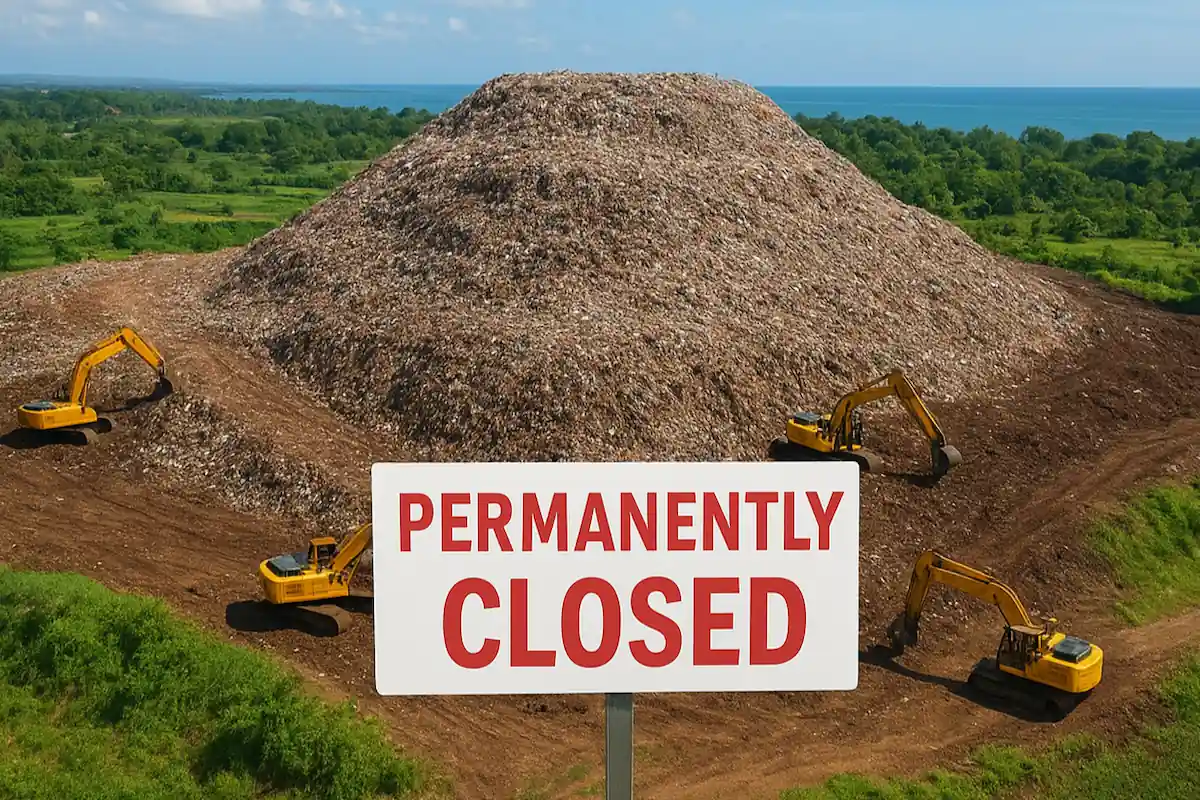 Bali Landfill Illustration 