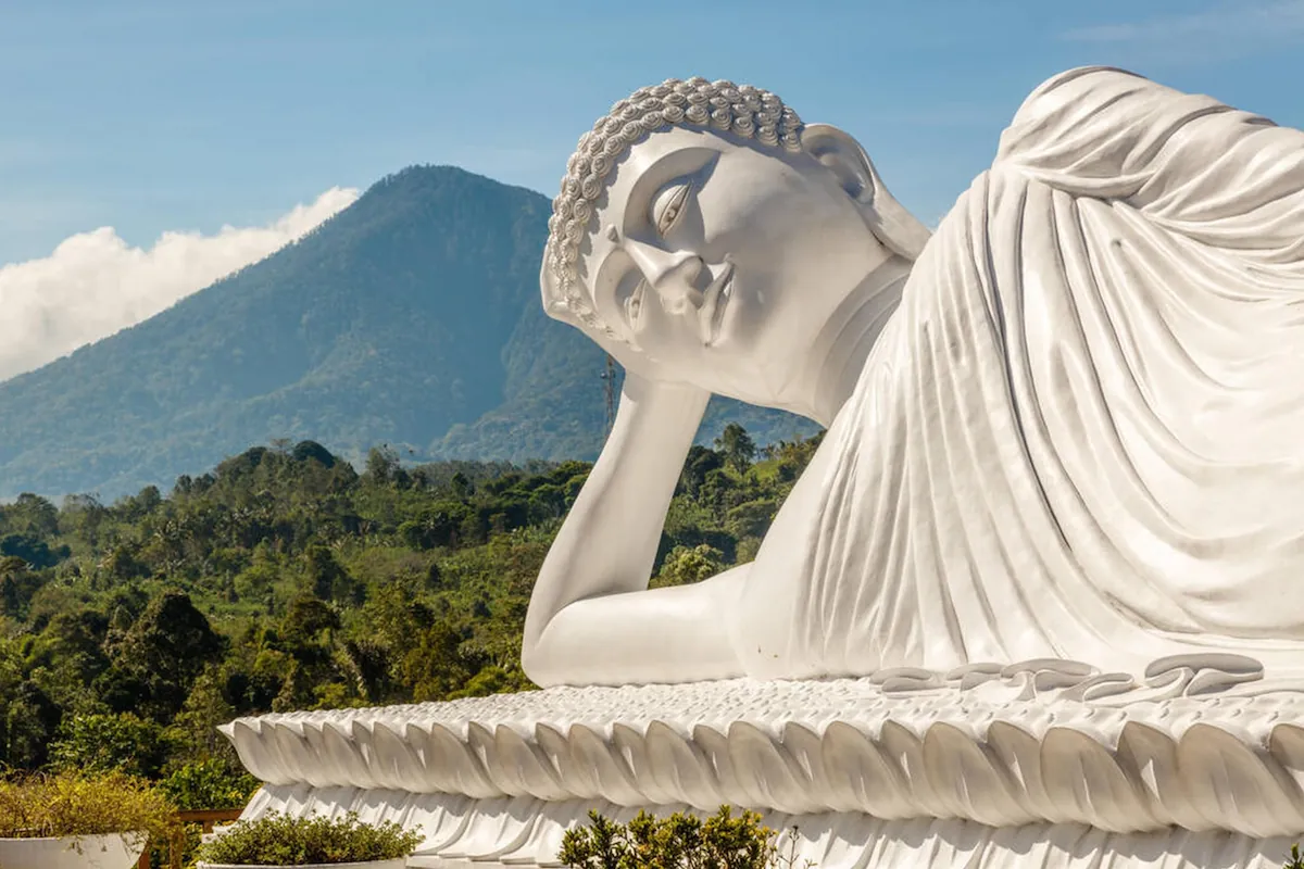 Giant Buddha Statue at Vihara Dharma Giri, Pupuan