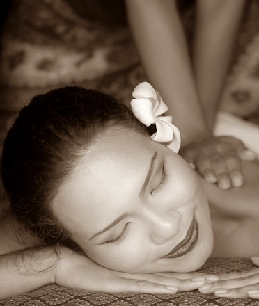 Woman Enjoyed Balinese Massage Treatment