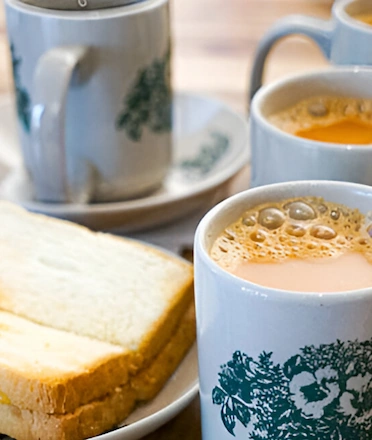 Kaya Toast and Teh Tarik