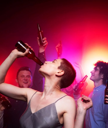 People Partying in Night Club