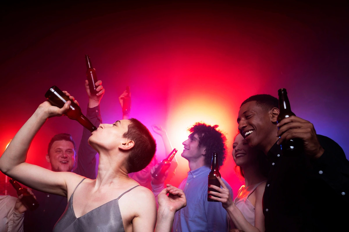 People Partying in Night Club