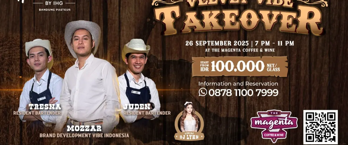 Velvet VIBE Takeover, Holiday Inn Bandung Pasteur