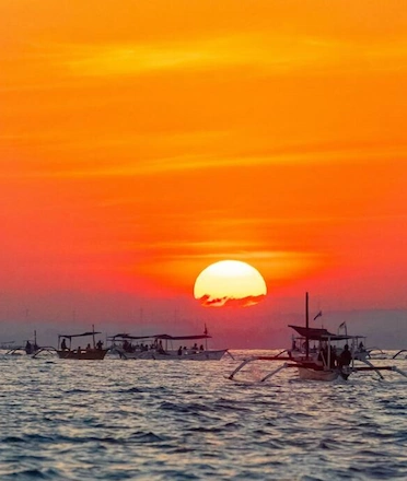 Sunset Over Lovina Beach