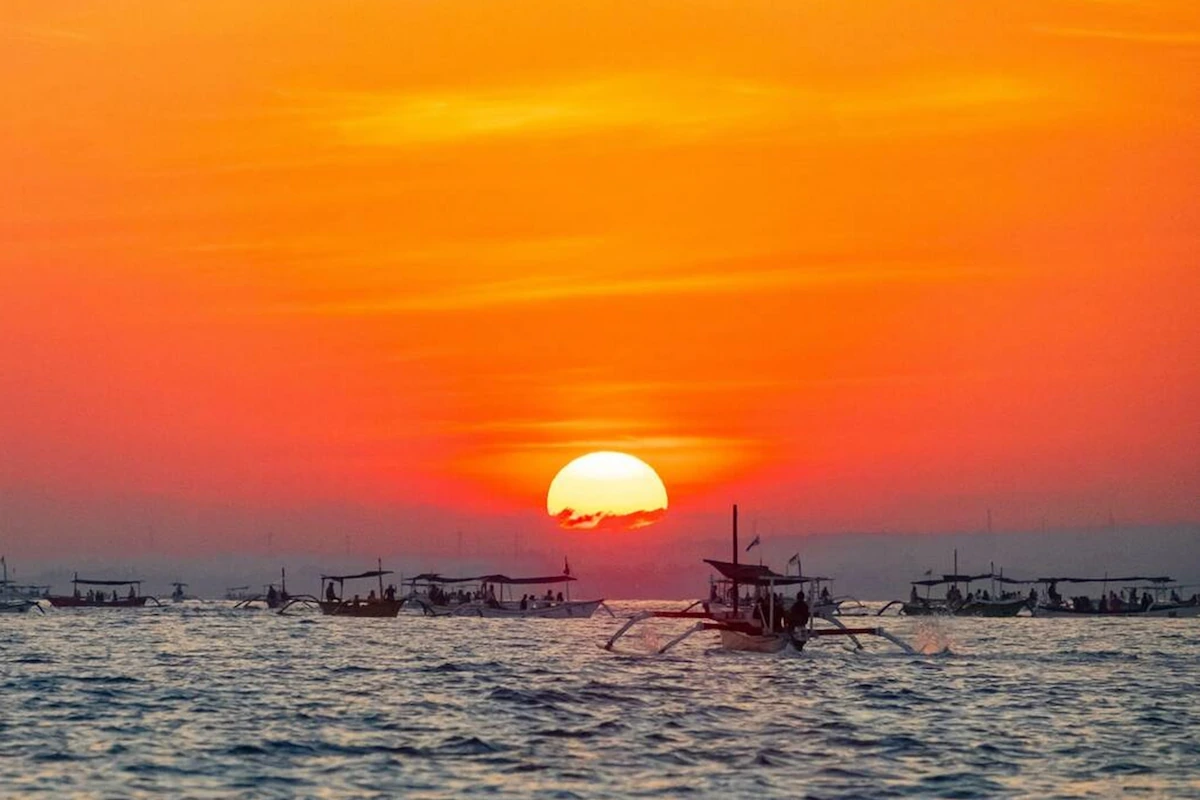 Sunset Over Lovina Beach