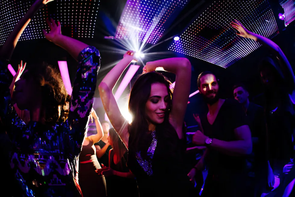 a beautiful girl dancing in the nightclub a beautiful girl dancing in the nightclub