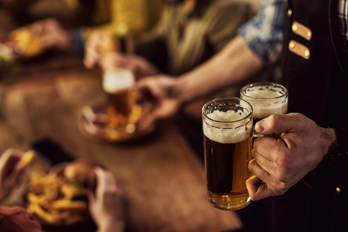 Man Serving Beers