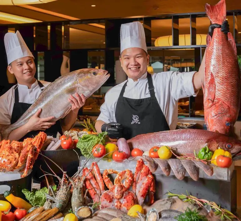 hotel lavish brunch buffet