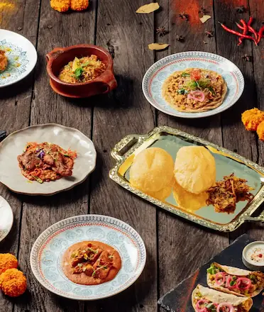 Arrays of Indian Dishes