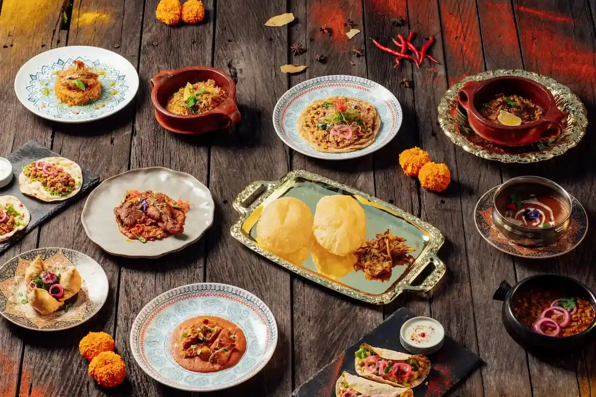 Arrays of Indian Dishes