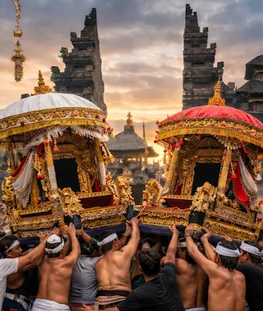 Dewa Masraman Palanquin Clash AI Illustration