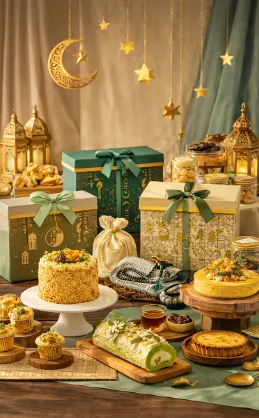 Ramadan hampers package display
