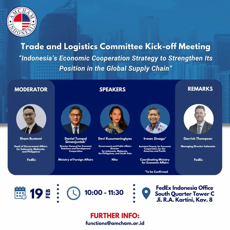 Trade & Logistics Committee: Indonesia’s Global Supply Chain Strategy – Feb 2026