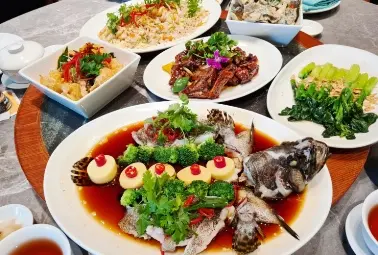 Chinese Food Menu on Table