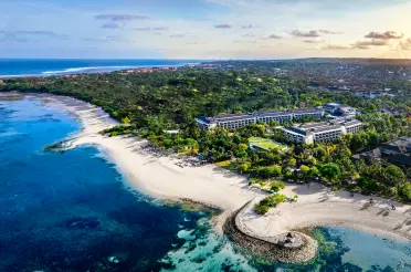 Aerial-Sunset-From-Sea-Side-Sofitel-Bali-Nusa-Dua-Beach-Resort