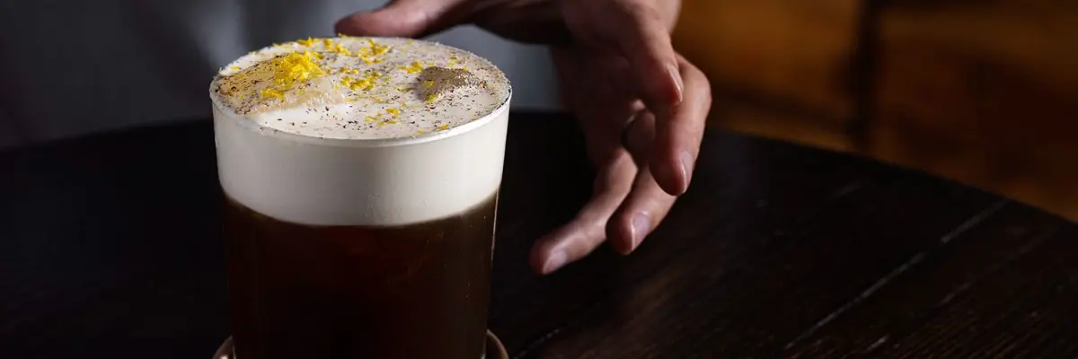 a refreshing cup of Mont Blanc coffee