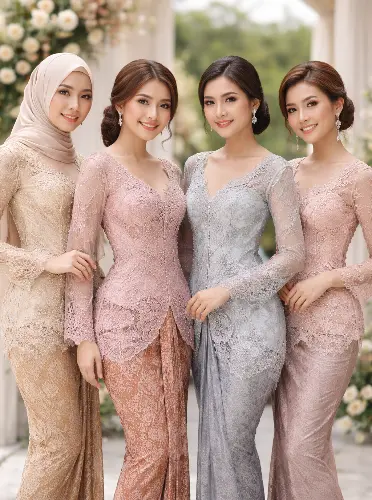 women wearing modern kebaya