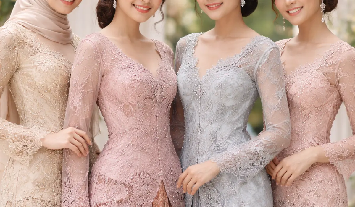 women wearing modern kebaya