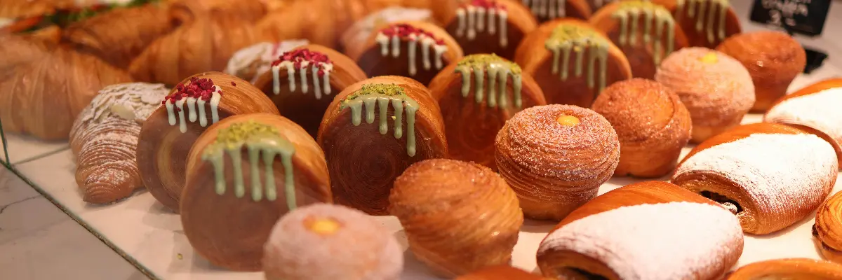 delightful pastries on display