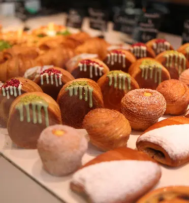 delightful pastries on display
