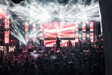 crowd at a music concert 