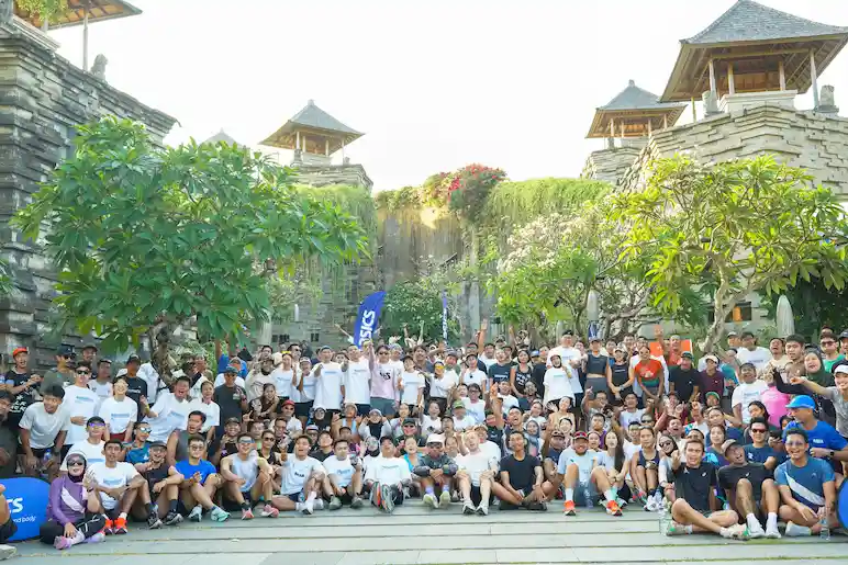 Group of people taking a photo