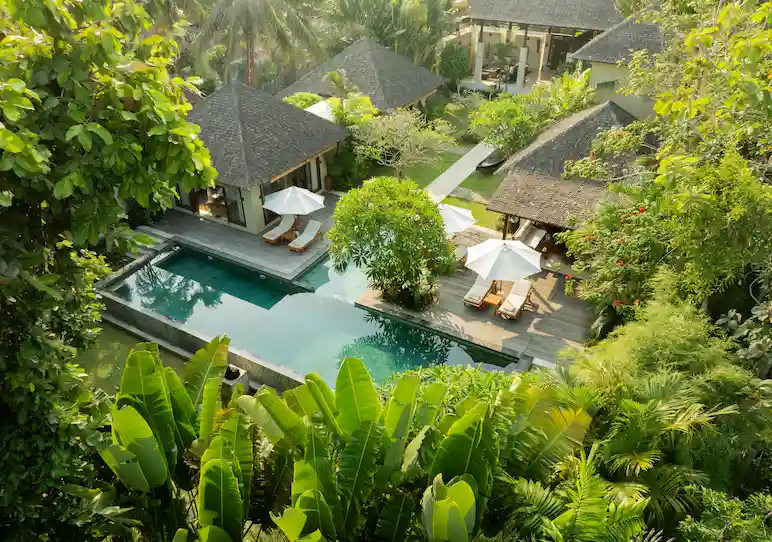 Villa drone view