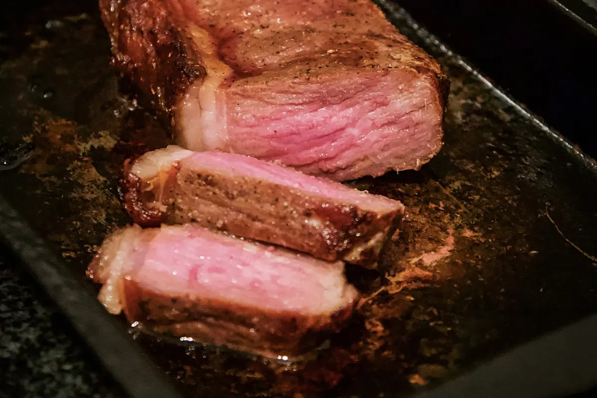 cooking medium steak