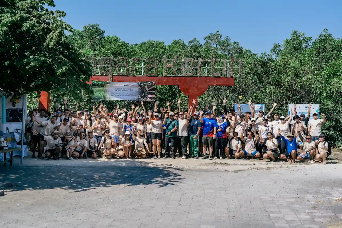 group of people taking a photo