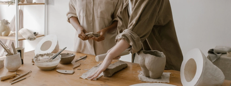 Two_girls_made_pottery