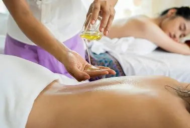 lady getting a massage